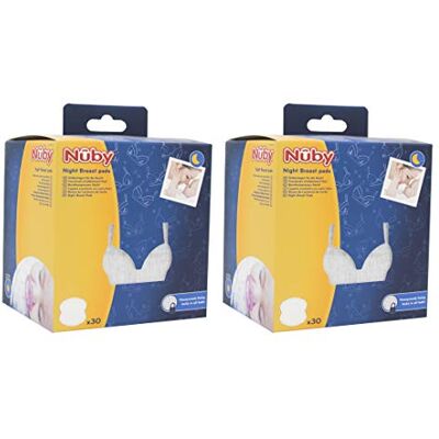 Nuby Nûby Coussinets d'Allaitement Nuit Blanc, 60 Pièces Nuby Nûby Coussinets d'Allaitement Nuit Blanc, 60 Pièces