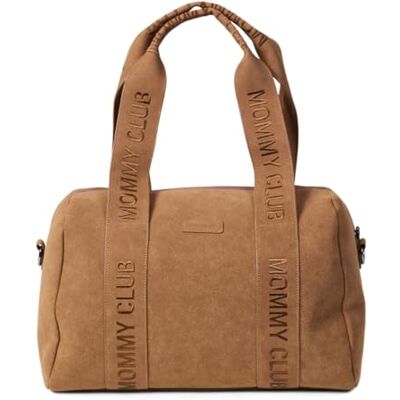 Childhome , Sac A Langer Bebe, Mommy Bag, Matelas a langer bebe Inclus, Nombreux Rangements, Attaches poussette, Bandoulière, Matière Suède, 22L, Mommy Club Signature, Noisette Childhome , Sac A Langer Bebe, Mommy Bag, Matelas a langer bebe Inclus, Nombreux Rangements, Attaches poussette, Bandoulière, Matière Suède, 22L, Mommy Club Signature, Noisette