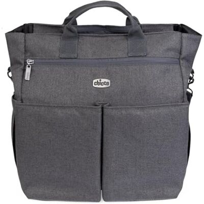 Chicco Sac pour parents léger et fonctionnel, équipé de grandes poches, pratique, élégant et fonctionnel, design élégant monochrome Chicco Sac pour parents léger et fonctionnel, équipé de grandes poches, pratique, élégant et fonctionnel, design élégant monochrome