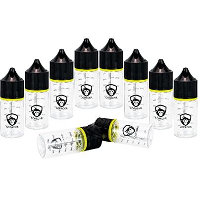 Copackr Chubby Gorilla V3 Stubby Lot de 10 flacons compte-gouttes, en plastique, 30 ml, parfaits pour les voyages, avec capuchon de sécurité pour les enfants, 30 ml Copackr Chubby Gorilla V3 Stubby Lot de 10 flacons compte-gouttes, en plastique, 30 ml, parfaits pour les voyages, avec capuchon de sécurité pour les enfants, 30 ml