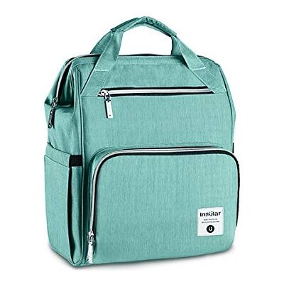 SONARIN Sac à dos à langer pour bébé avec matelas à langer et sangle de poussette, multifonction, sac à dos, organiseur de voyage, imperméable, grande capacité, élégant et durable (vert) SONARIN Sac à dos à langer pour bébé avec matelas à langer et sangle de poussette, multifonction, sac à dos, organiseur de voyage, imperméable, grande capacité, élégant et durable (vert)