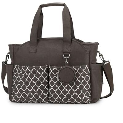SONARIN Sac à langer multifonction étanche avec porte-tétine pour tous les accessoires de bébé (marron) SONARIN Sac à langer multifonction étanche avec porte-tétine pour tous les accessoires de bébé (marron)