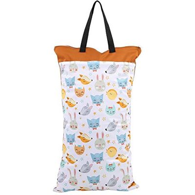 Zerodis Grand Sac À Langer En Tissu À Suspendre, Imperméable, Sec, Réutilisable, Lavable (Ef160) Zerodis Grand Sac À Langer En Tissu À Suspendre, Imperméable, Sec, Réutilisable, Lavable (Ef160)