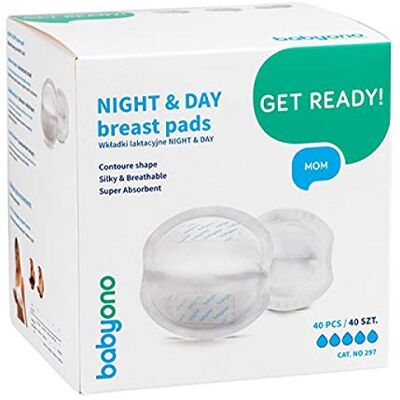 Babyono Coussinets d'allaitement Night & Day 40p Babyono Coussinets d'allaitement Night & Day 40p