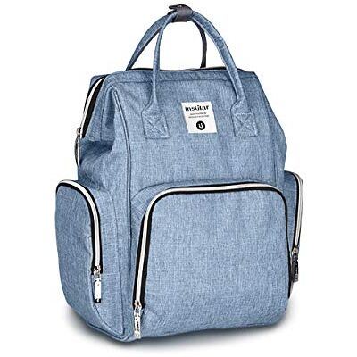 SONARIN Premium Sac à Dos à Langer Bébé étanche Avec Sangle de Poussette,Sac à Couches, Organisateur de Sac à Dos de Voyage Avec Des Sacs Isolés par Bouteille,Grande Capacité, élégant et Durable(Bleu) SONARIN Premium Sac à Dos à Langer Bébé étanche Avec Sangle de Poussette,Sac à Couches, Organisateur de Sac à Dos de Voyage Avec Des Sacs Isolés par Bouteille,Grande Capacité, élégant et Durable(Bleu)