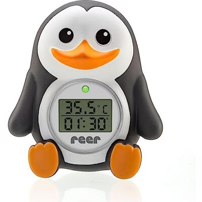 Reer Myhappypingu Thermomètre de Bain Numérique 2 en 1 Anthracite/Blanc/Orange Reer Myhappypingu Thermomètre de Bain Numérique 2 en 1 Anthracite/Blanc/Orange