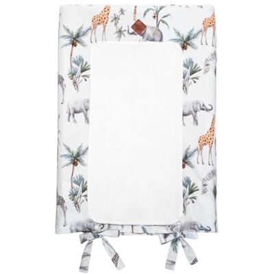 Sevira Kids Housse de matelas à langer + tapis de change, Safari Made in France, Multicolore, 70 x 50 cm Sevira Kids Housse de matelas à langer + tapis de change, Safari Made in France, Multicolore, 70 x 50 cm