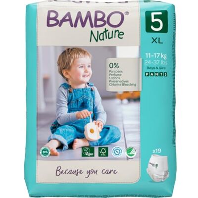 Bambo Nature Premium Lot de 19 pantalons d'entraînement pour enfant Taille 5 12-18 kg Bambo Nature Premium Lot de 19 pantalons d'entraînement pour enfant Taille 5 12-18 kg