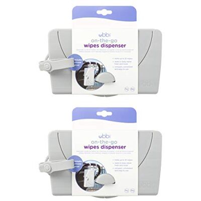 Ubbi boîte à lingettes, Distributeur de Lingettes Grises, Lot de 2, 2 Count (Pack of 1), Distributeur de lingettes grises, lot de 2 Ubbi boîte à lingettes, Distributeur de Lingettes Grises, Lot de 2, 2 Count (Pack of 1), Distributeur de lingettes grises, lot de 2