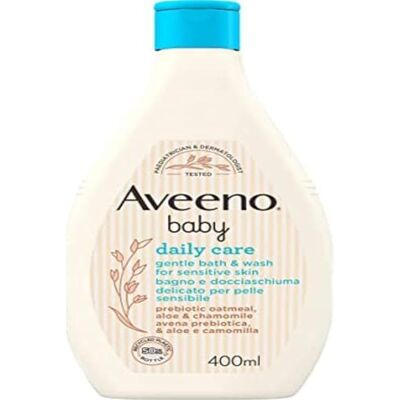 Aveeno Baby Daily Care Gel douche nettoyant doux 400 ml Pour bébés et enfants, avec avoine colloïdale, aloe apaisant, camomille, pour peaux sensibles, nettoyage doux et profond Aveeno Baby Daily Care Gel douche nettoyant doux 400 ml Pour bébés et enfants, avec avoine colloïdale, aloe apaisant, camomille, pour peaux sensibles, nettoyage doux et profond