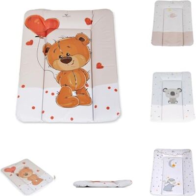 Cangaroo Matelas à langer Soft 50 x 70 cm avec bords surélevés, lavable, couleur marron Cangaroo Matelas à langer Soft 50 x 70 cm avec bords surélevés, lavable, couleur marron