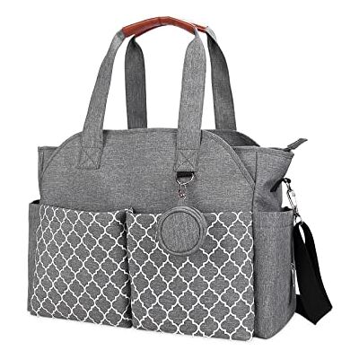 SONARIN Sac à Langer pour Bébé,Sac à Langer Bandoulière Bébé Multifonction Fourre-tout Sac de Maternité Sac à Couches de Voyage avec Sac à Tétine,Grande Capacité pour Maman et Papa(Gris) SONARIN Sac à Langer pour Bébé,Sac à Langer Bandoulière Bébé Multifonction Fourre-tout Sac de Maternité Sac à Couches de Voyage avec Sac à Tétine,Grande Capacité pour Maman et Papa(Gris)