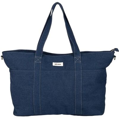 Béaba , Sac à Langer Madrid XXL- 44L, Tote Bag Grande Capacité, Sac à Langer Maman Papa avec 11 Poches, Poche Isotherme, Attache Poussette Intégrée, Tapis à Langer Matelassé, Denim Béaba , Sac à Langer Madrid XXL- 44L, Tote Bag Grande Capacité, Sac à Langer Maman Papa avec 11 Poches, Poche Isotherme, Attache Poussette Intégrée, Tapis à Langer Matelassé, Denim