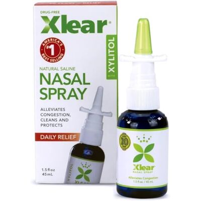 Xlear Spray Nasal Naturel au Xylitol, 45 ml (Pack of 3) Xlear Spray Nasal Naturel au Xylitol, 45 ml (Pack of 3)
