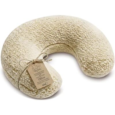 Totsy Baby Coussin allaitement bébé 130 cm forme C coussin d'allaitement Nursing Pillow – housse Bouclé amovible ergonomique lavable maternité nourrisson déhoussable Oeko-Tex Crème Totsy Baby Coussin allaitement bébé 130 cm forme C coussin d'allaitement Nursing Pillow – housse Bouclé amovible ergonomique lavable maternité nourrisson déhoussable Oeko-Tex Crème