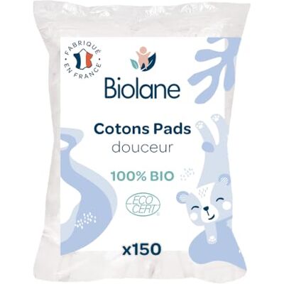 Cotons bio Biolane - Soin délicat pour bébé Cotons bio Biolane - Soin délicat pour bébé