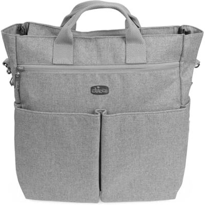 Chicco Sac pour parents léger et fonctionnel, équipé de grandes poches, pratique, élégant et fonctionnel, design élégant monochrome Chicco Sac pour parents léger et fonctionnel, équipé de grandes poches, pratique, élégant et fonctionnel, design élégant monochrome