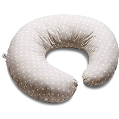 Italbaby Coussin d'alimentation à pois, gris tourterelle, multicolore, taille unique Italbaby Coussin d'alimentation à pois, gris tourterelle, multicolore, taille unique