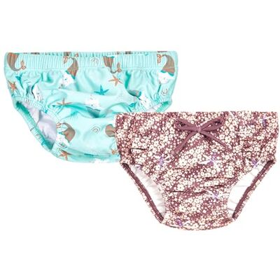 Playshoes Lot de 2 couches de bain unisexes pour bébé et tout-petit Playshoes Lot de 2 couches de bain unisexes pour bébé et tout-petit