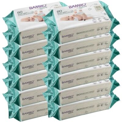 Bambo Nature Lingettes humides Baby (PACK 12 x 80UN) Bambo Nature Lingettes humides Baby (PACK 12 x 80UN)