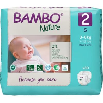 Bambo Nature ABENA T2 S Enfant 3-6Kg Bambo Nature ABENA T2 S Enfant 3-6Kg