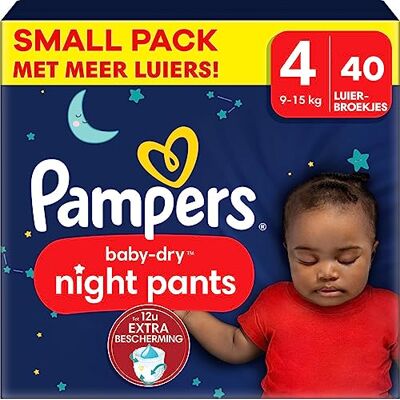 Pampers Baby Dry Night Pants Taille 4 Small Pack 40 pièces 9/15 KG Pampers Baby Dry Night Pants Taille 4 Small Pack 40 pièces 9/15 KG
