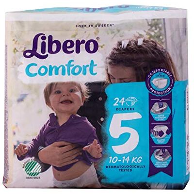 Libero COMFORT 5 pannolini 10-14kg 24 Pezzi Libero COMFORT 5 pannolini 10-14kg 24 Pezzi