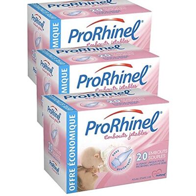 LAORICI ProRhinel Lot de 3 x 20 Embouts Jetables Souples pour Mouche Bébé (3) LAORICI ProRhinel Lot de 3 x 20 Embouts Jetables Souples pour Mouche Bébé (3)