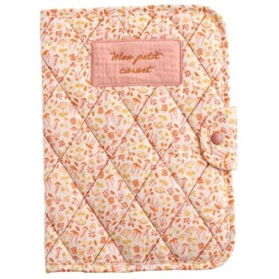 Sauthon Protège carnet santé en coton rose Sauthon Protège carnet santé en coton rose