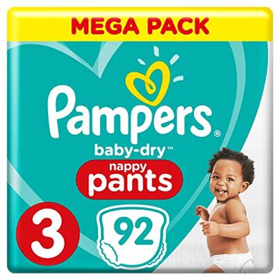 Pampers Baby Dry Pants Couche-Culotte Taille 3 6-11 kg Méga Pack x 92 Pièces Pampers Baby Dry Pants Couche-Culotte Taille 3 6-11 kg Méga Pack x 92 Pièces