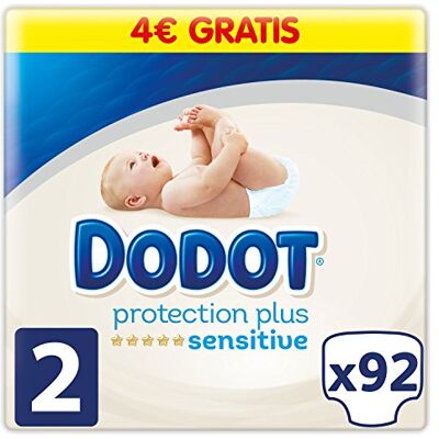 DODOT Sensitive – Couches pour bébé Talla 2 (4-8 kg) DODOT Sensitive – Couches pour bébé Talla 2 (4-8 kg)
