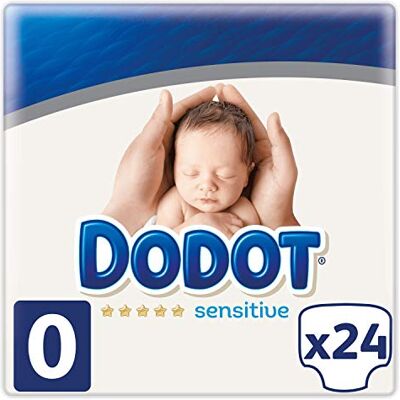 DODOT Sensitive – Couches pour bébé Talla 0 (hasta 3 kg) Lot de 2 DODOT Sensitive – Couches pour bébé Talla 0 (hasta 3 kg) Lot de 2
