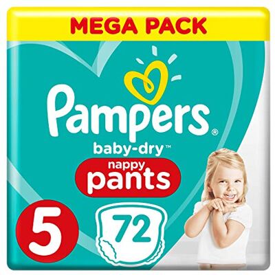 Pampers Baby Dry Pants Couche-Culotte Taille 5 12-17 kg Méga Pack x 72 Pièces Pampers Baby Dry Pants Couche-Culotte Taille 5 12-17 kg Méga Pack x 72 Pièces