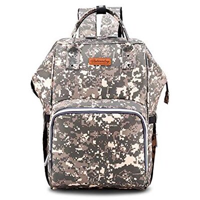 SONARIN Multifonction Sac à Dos à Langer Bébé étanche,Sac à Couches, Organisateur de Sac à Dos de Voyage Avec Des Sacs Isolés par Bouteille,Interface USB,Grande Capacité, élégant,Idéal Cadeau(Camo) SONARIN Multifonction Sac à Dos à Langer Bébé étanche,Sac à Couches, Organisateur de Sac à Dos de Voyage Avec Des Sacs Isolés par Bouteille,Interface USB,Grande Capacité, élégant,Idéal Cadeau(Camo)