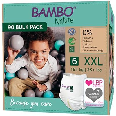 Bambo Nature Pantalon d'entraînement Taille 6-18+kg (Pack 5 x 18UN) Bambo Nature Pantalon d'entraînement Taille 6-18+kg (Pack 5 x 18UN)