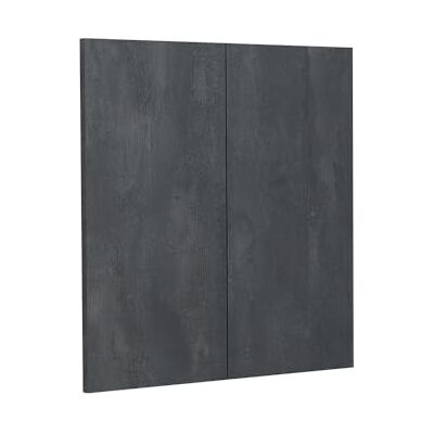 Vicco Façade de cuisine "R-Line", Béton noir, 59.2x59cm façade de meuble pour meuble mural, adapté aux armoires de cuisine R-Line pour une installation facile Vicco Façade de cuisine "R-Line", Béton noir, 59.2x59cm façade de meuble pour meuble mural, adapté aux armoires de cuisine R-Line pour une installation facile