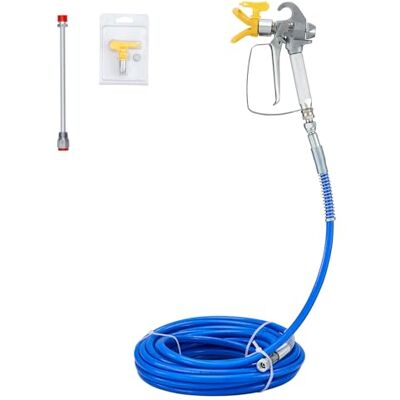VEVOR Kit tuyau flexible pour peinture par pulvérisation Airless, tuyau fibre haute pression 15,24 m 248 bar avec tige d'extension 20,3 cm, buse et protection, joint pivotant 6,3 mm, pour maisons VEVOR Kit tuyau flexible pour peinture par pulvérisation Airless, tuyau fibre haute pression 15,24 m 248 bar avec tige d'extension 20,3 cm, buse et protection, joint pivotant 6,3 mm, pour maisons