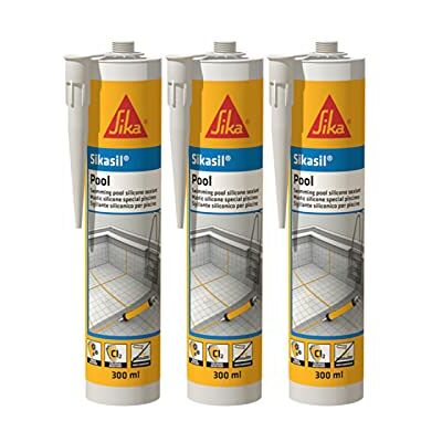 SIKA Sikasil Pool Mastic - Gris - 300ml - Imperméable & Flexible SIKA Sikasil Pool Mastic - Gris - 300ml - Imperméable & Flexible