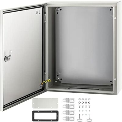 VEVOR NEMA Boîtier en acier 50 x 40 x 15 cm NEMA 4X Étanche à l'eau et à la poussière Boîte de jonction électrique pour extérieur/intérieur Avec plaque de montage VEVOR NEMA Boîtier en acier 50 x 40 x 15 cm NEMA 4X Étanche à l'eau et à la poussière Boîte de jonction électrique pour extérieur/intérieur Avec plaque de montage