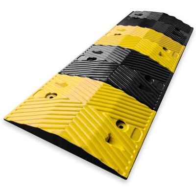 KARAT Ralentisseur de Vitesse Rampe de Voiture Sécurité routière en Caoutchouc recyclé de Haute qualité Seuil de Sol résistant à la Pression Modèle Kenya, 100x35x5 cm, Noir-Jaune KARAT Ralentisseur de Vitesse Rampe de Voiture Sécurité routière en Caoutchouc recyclé de Haute qualité Seuil de Sol résistant à la Pression Modèle Kenya, 100x35x5 cm, Noir-Jaune