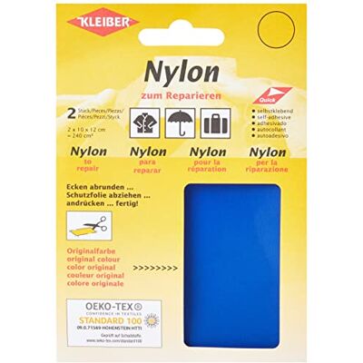 Patch de réparation en nylon bleu - Pack de 2 Patch de réparation en nylon bleu - Pack de 2