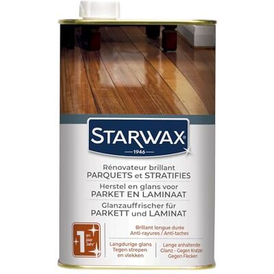 STARWAX Rénovateur Protecteur pour Parquets Vitrifiés et Sols Stratifiés 1L STARWAX Rénovateur Protecteur pour Parquets Vitrifiés et Sols Stratifiés 1L