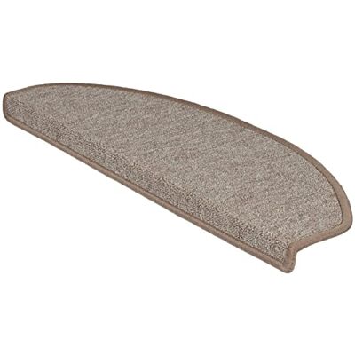 KARAT marchettes d'escalier Autocollantes 1 pièce Tapis d'escalier Surface Antidérapante Nez de Marche et Isolant phonétique Tapis de Marche London Demi-Lune 23,5x65 cm, Beige KARAT marchettes d'escalier Autocollantes 1 pièce Tapis d'escalier Surface Antidérapante Nez de Marche et Isolant phonétique Tapis de Marche London Demi-Lune 23,5x65 cm, Beige