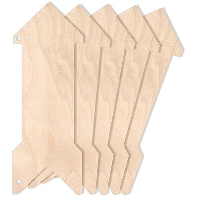 Creative 5 x Pendentif en Forme de Flèches 30x11cm Découpes en Bois Contreplaqués Non Peints Decoration à Accrocher Parfait pour Cadeau, Peinture, Loisir Creatif Creative 5 x Pendentif en Forme de Flèches 30x11cm Découpes en Bois Contreplaqués Non Peints Decoration à Accrocher Parfait pour Cadeau, Peinture, Loisir Creatif