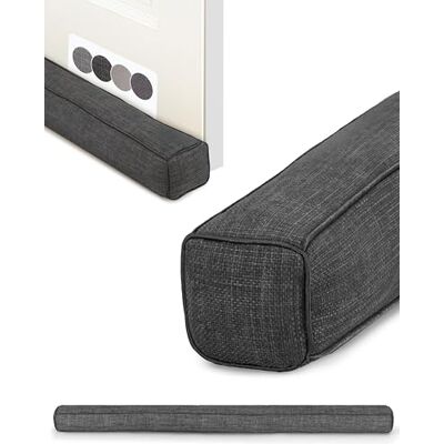 Beautissu Boudin de Porte Isolant d'Entrée 130 cm – Bas de Porte Anti Froid – Coussin Anti Courant d’Air pour Fenêtre – Coupe Vent Tissu Gris Foncé pour Isolation Thermique – Levante Beautissu Boudin de Porte Isolant d'Entrée 130 cm – Bas de Porte Anti Froid – Coussin Anti Courant d’Air pour Fenêtre – Coupe Vent Tissu Gris Foncé pour Isolation Thermique – Levante