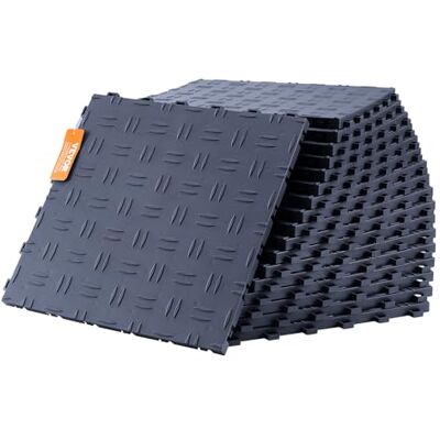 VEVOR Lot de 25 Dalles de Garage Emboîtables, 30,5x30,5x1,3cm, Lot de 25 Dalles de Revêtement de Sol de Garage, Texture Double Face Antidérapante, pour Garages, Ateliers de Réparation, Gris Graphite VEVOR Lot de 25 Dalles de Garage Emboîtables, 30,5x30,5x1,3cm, Lot de 25 Dalles de Revêtement de Sol de Garage, Texture Double Face Antidérapante, pour Garages, Ateliers de Réparation, Gris Graphite