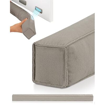 Beautissu Boudin de Porte Isolant d'Entrée 90 cm avec Aimants – Bas de Porte Anti Froid Bruit – Coussin Anti Courant d’Air pour Fenêtre – Coupe Vent Tissu Gris Clair pour Isolation Thermique – Marin Beautissu Boudin de Porte Isolant d'Entrée 90 cm avec Aimants – Bas de Porte Anti Froid Bruit – Coussin Anti Courant d’Air pour Fenêtre – Coupe Vent Tissu Gris Clair pour Isolation Thermique – Marin