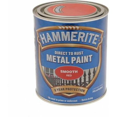 Hammerite ICI 5092824 Peinture pour métal Rouge lisse 750 ml Hammerite ICI 5092824 Peinture pour métal Rouge lisse 750 ml