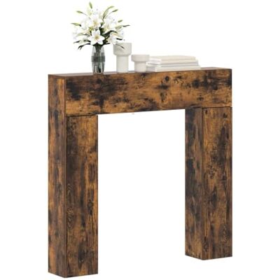 vidaXL Cadre de cheminée Chêne fumé 102 x 18 x 100,5 cm vidaXL Cadre de cheminée Chêne fumé 102 x 18 x 100,5 cm