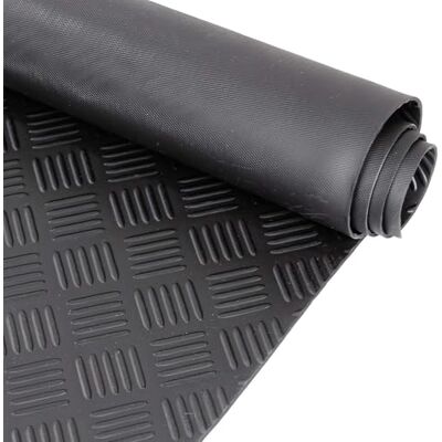 ANRO Tapis en caoutchouc au mètre Tapis en tôle ondulée 3 mm En caoutchouc Pour sol d'atelier, établi Tapis antidérapant pour remorque, cave, garage, TPE Faible odeur 140 x 140 cm Noir ANRO Tapis en caoutchouc au mètre Tapis en tôle ondulée 3 mm En caoutchouc Pour sol d'atelier, établi Tapis antidérapant pour remorque, cave, garage, TPE Faible odeur 140 x 140 cm Noir